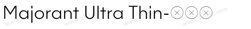 Majorant Ultra Thin字体转换